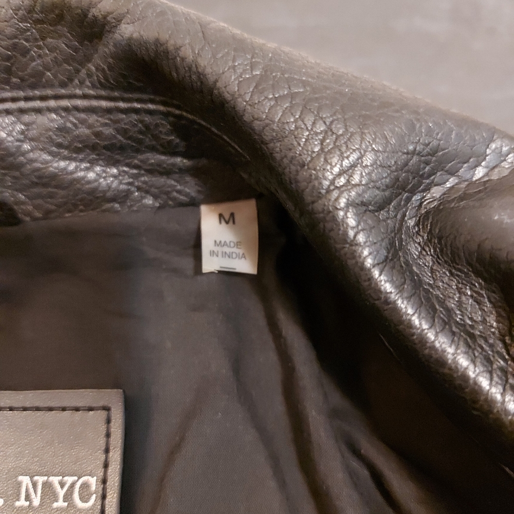 Bagatelle NYC Genuine Leather Black Motorcycle Jacket - Picture 4 of 7